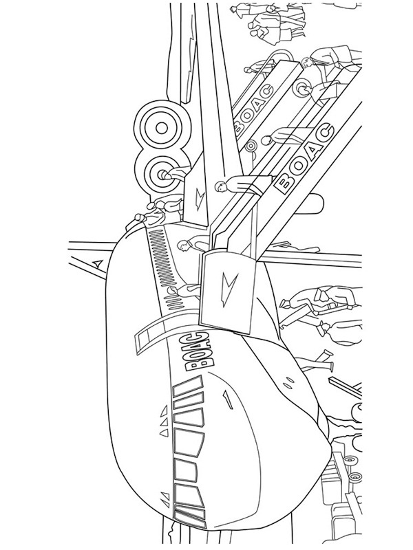 Avião da BOAC Desenho para Colorir Avião da BOAC Desenho para Colorir
