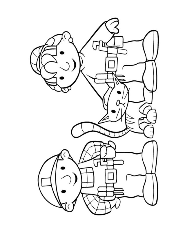 Bob o Construtor, Wendy e Pilchard Desenho para Colorir Bob o Construtor, Wendy e Pilchard Desenho para Colorir