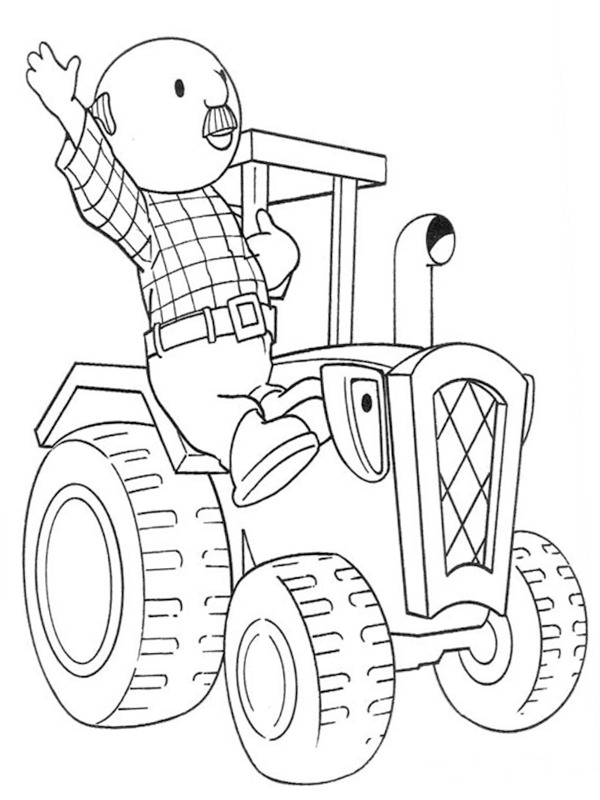 Fazendeiro Pickles no trator Desenho para Colorir Fazendeiro Pickles no trator Desenho para Colorir