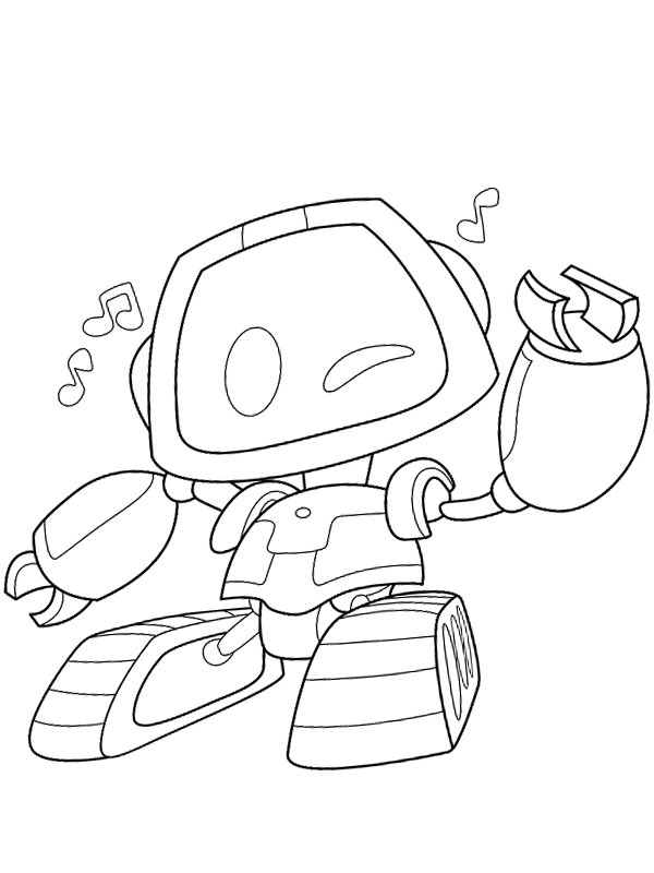 Boogie Bot Desenho para Colorir Boogie Bot Desenho para Colorir