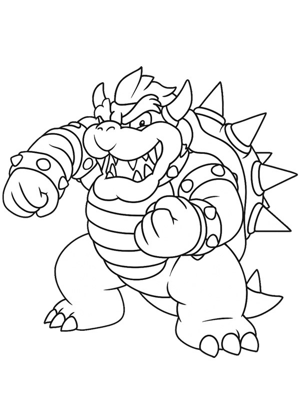 Bowser (super Mario) Desenho para Colorir Bowser (super Mario) Desenho para Colorir