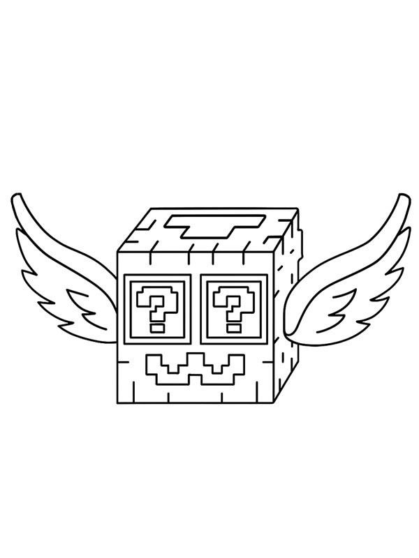 Brainrot God Lucky Block Desenho para Colorir Brainrot God Lucky Block Desenho para Colorir