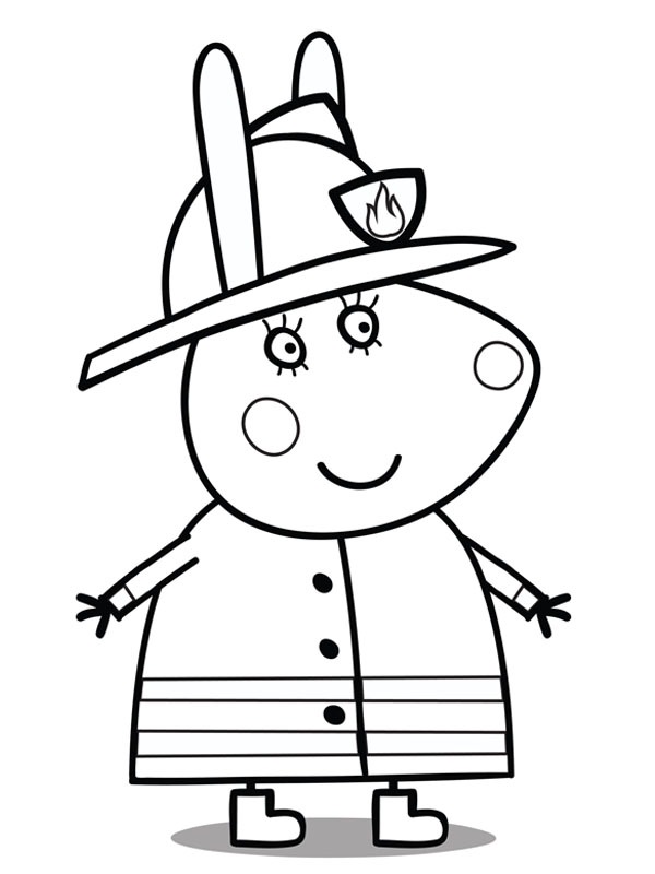 Bombeira Rebecca Coelho Desenho para Colorir Bombeira Rebecca Coelho Desenho para Colorir