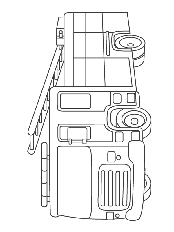 Caminhão dos Bombeiros Desenho para Colorir Caminhão dos Bombeiros Desenho para Colorir