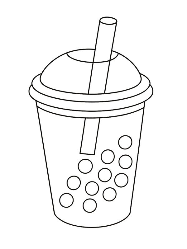 Ch&aacute; de bolhas Desenho para Colorir