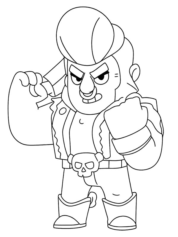 Bull (Brawl Stars) Desenho para Colorir Bull (Brawl Stars) Desenho para Colorir