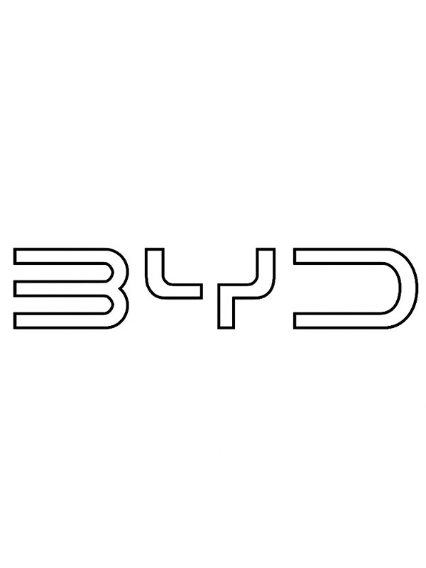 Logo da BYD (Build Your Dreams) Desenho para Colorir Logo da BYD (Build Your Dreams) Desenho para Colorir