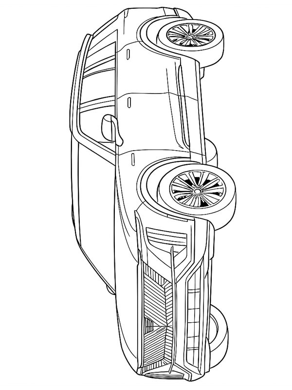 Cadillac VISTIQ Desenho para Colorir Cadillac VISTIQ Desenho para Colorir