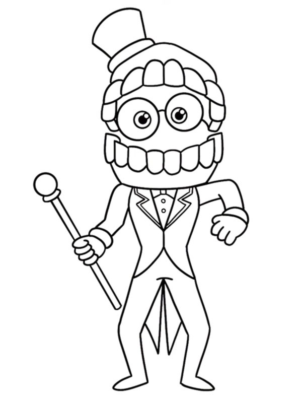 Caine (O Incrível Circo Digital) Desenho para Colorir Caine (O Incrível Circo Digital) Desenho para Colorir