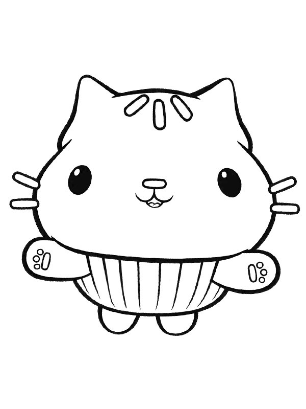 Gato Cakey (Casa Mágica da Gabby) Desenho para Colorir Gato Cakey (Casa Mágica da Gabby) Desenho para Colorir