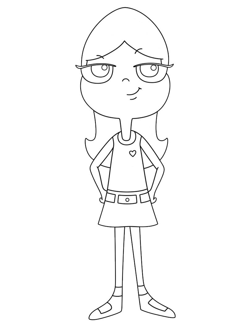 Candace Flynn (Phineas e Ferb) Desenho para Colorir Candace Flynn (Phineas e Ferb) Desenho para Colorir