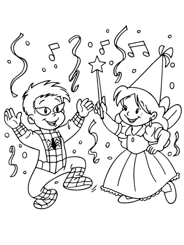 Celebrando o Carnaval Desenho para Colorir Celebrando o Carnaval Desenho para Colorir