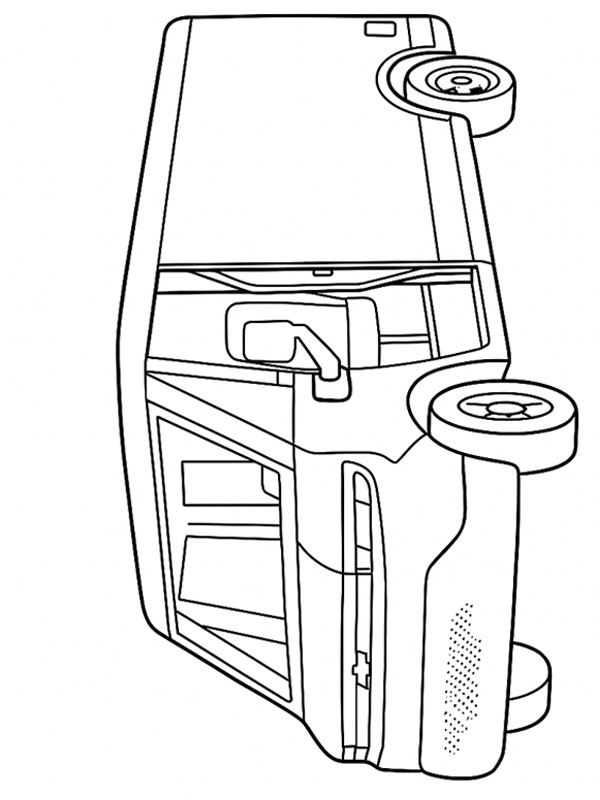 Chevrolet BrightDrop Desenho para Colorir Chevrolet BrightDrop Desenho para Colorir