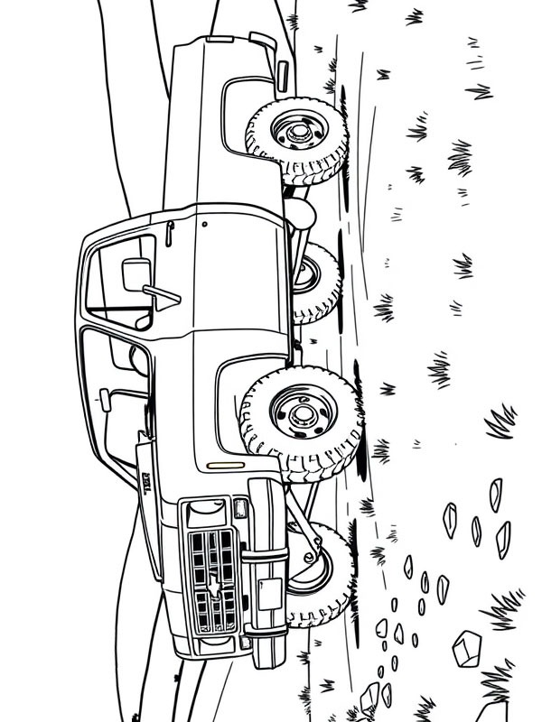 Chevrolet K10 1975 Desenho para Colorir Chevrolet K10 1975 Desenho para Colorir