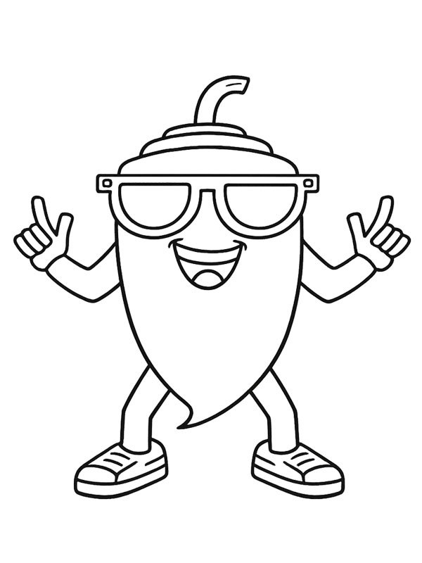 Chillin Chili (Steal a Brainrot) Desenho para Colorir