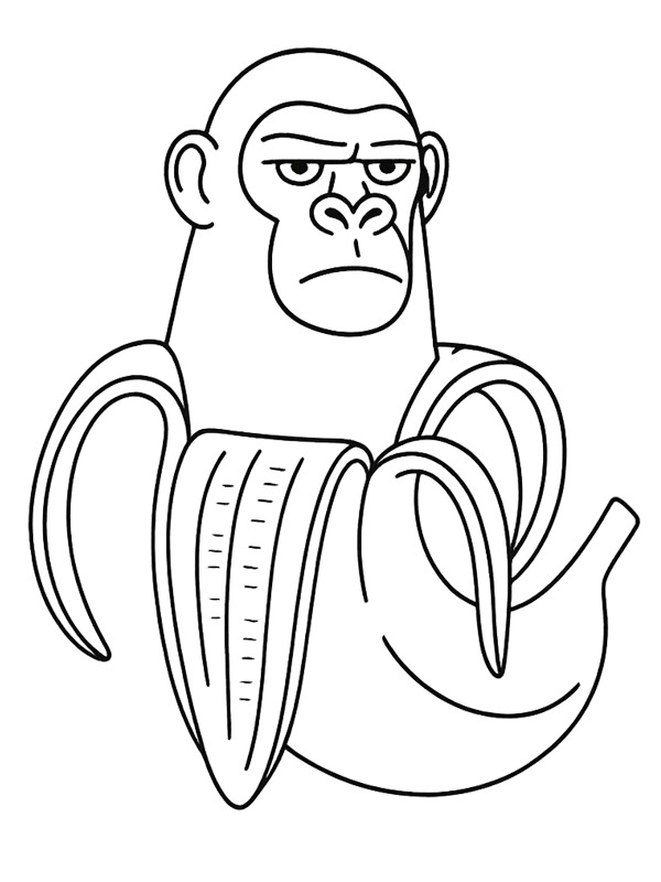 Chimpanzini Bananini Desenho para Colorir Chimpanzini Bananini Desenho para Colorir