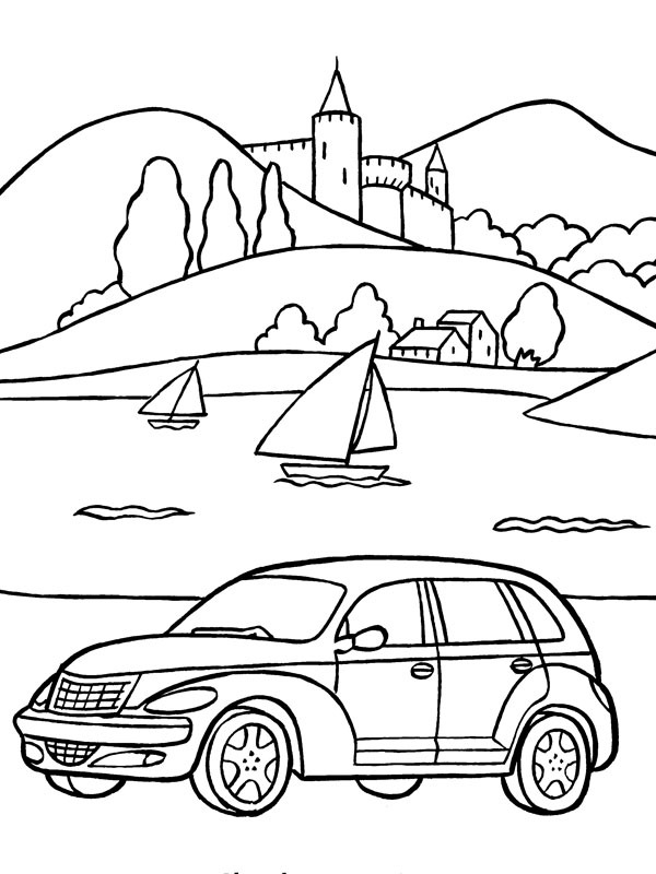 Chrysler PT Cruiser Desenho para Colorir Chrysler PT Cruiser Desenho para Colorir