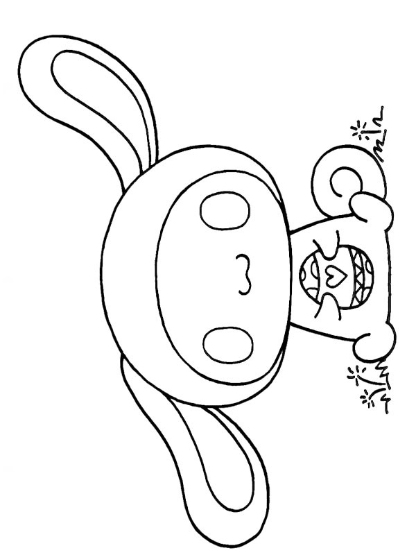 Cinnamoroll Coelho da Páscoa Desenho para Colorir Cinnamoroll Coelho da Páscoa Desenho para Colorir