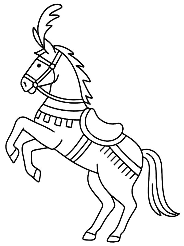 Cavalo de circo Desenho para Colorir Cavalo de circo Desenho para Colorir