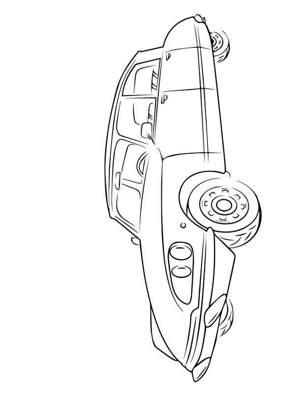 Citroën DS Berline Desenho para Colorir Citroën DS Berline Desenho para Colorir