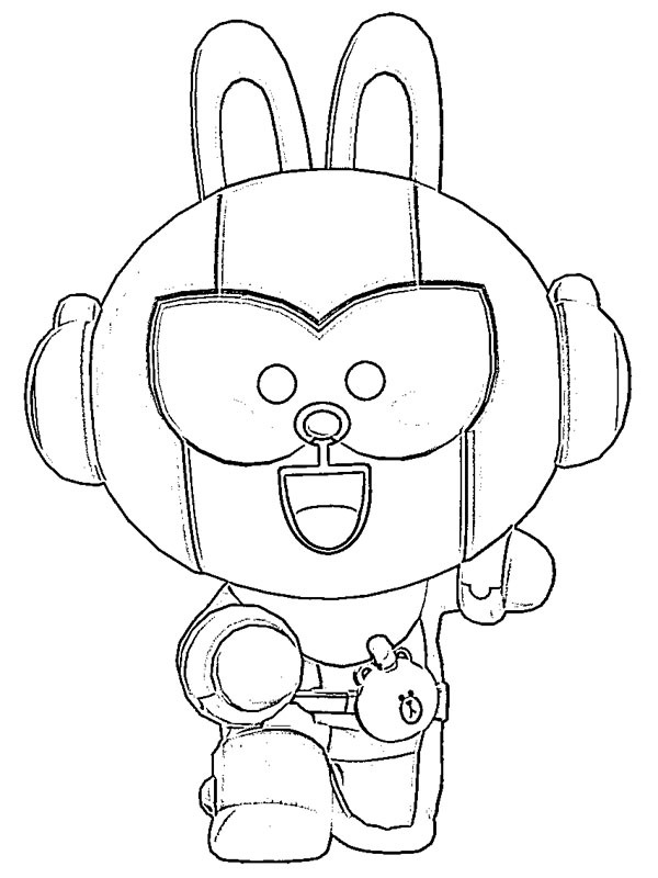 Cony Max Brawl Stars Desenho para Colorir Cony Max Brawl Stars Desenho para Colorir