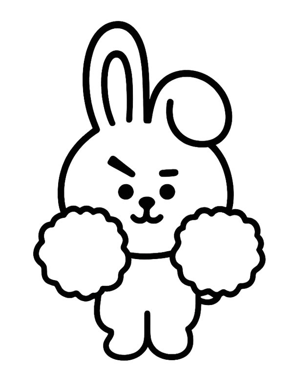 Cooky (BT21) Desenho para Colorir Cooky (BT21) Desenho para Colorir