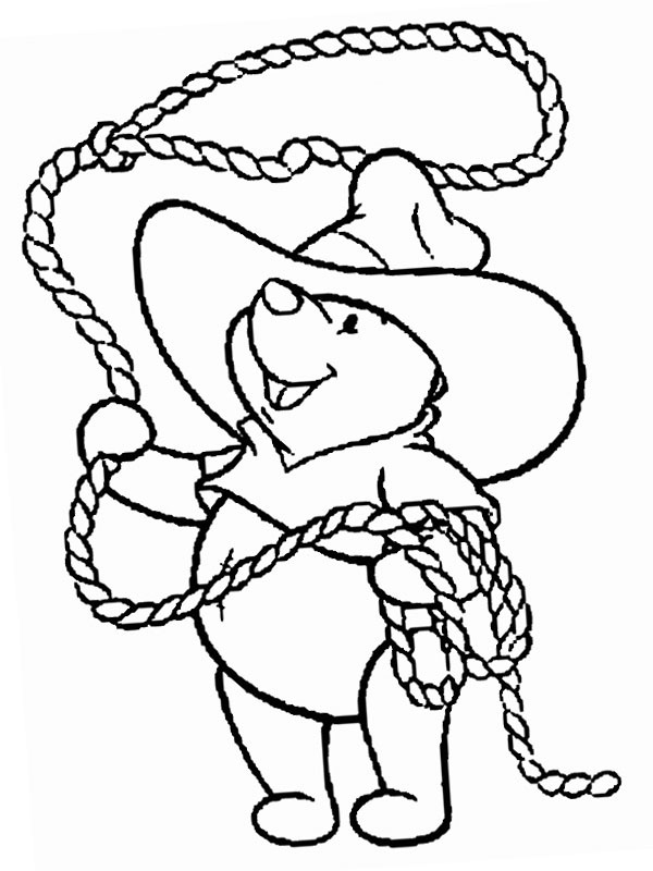 Winnie Caubói Desenho para Colorir Winnie Caubói Desenho para Colorir