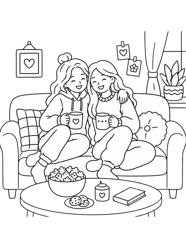 Cozy BFF Desenho para Colorir