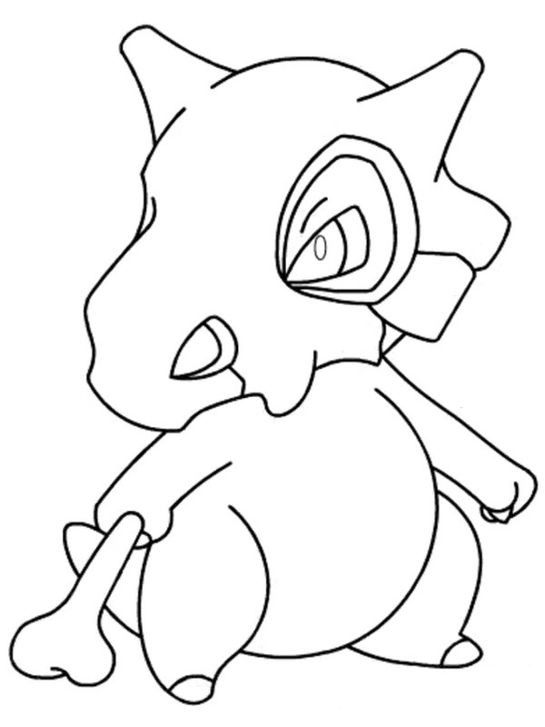 Tragosso (Pokémon) Desenho para Colorir Tragosso (Pokémon) Desenho para Colorir