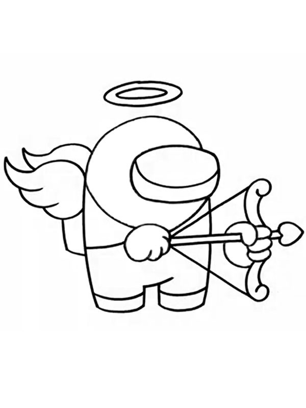 Cupido (Among Us) Desenho para Colorir Cupido (Among Us) Desenho para Colorir