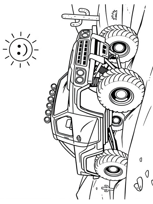 Carro do Rally Dakar Desenho para Colorir Carro do Rally Dakar Desenho para Colorir