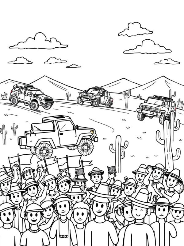 Rally Dakar Desenho para Colorir Rally Dakar Desenho para Colorir