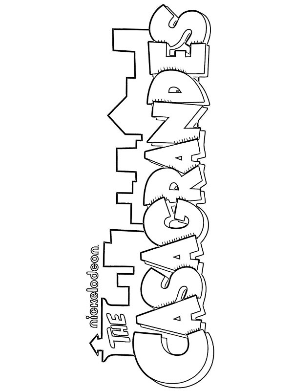 Logo de Os Casagrandes Desenho para Colorir Logo de Os Casagrandes Desenho para Colorir