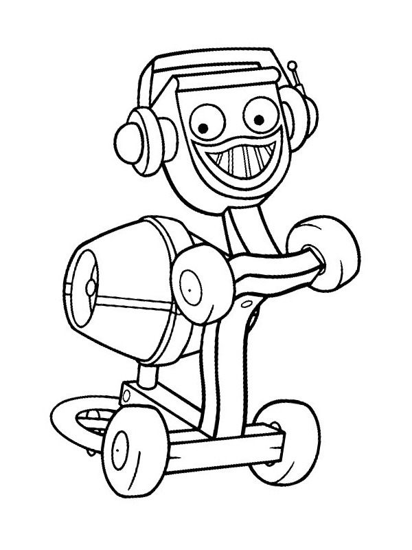 Dizzy, a betoneira laranja Desenho para Colorir Dizzy, a betoneira laranja Desenho para Colorir