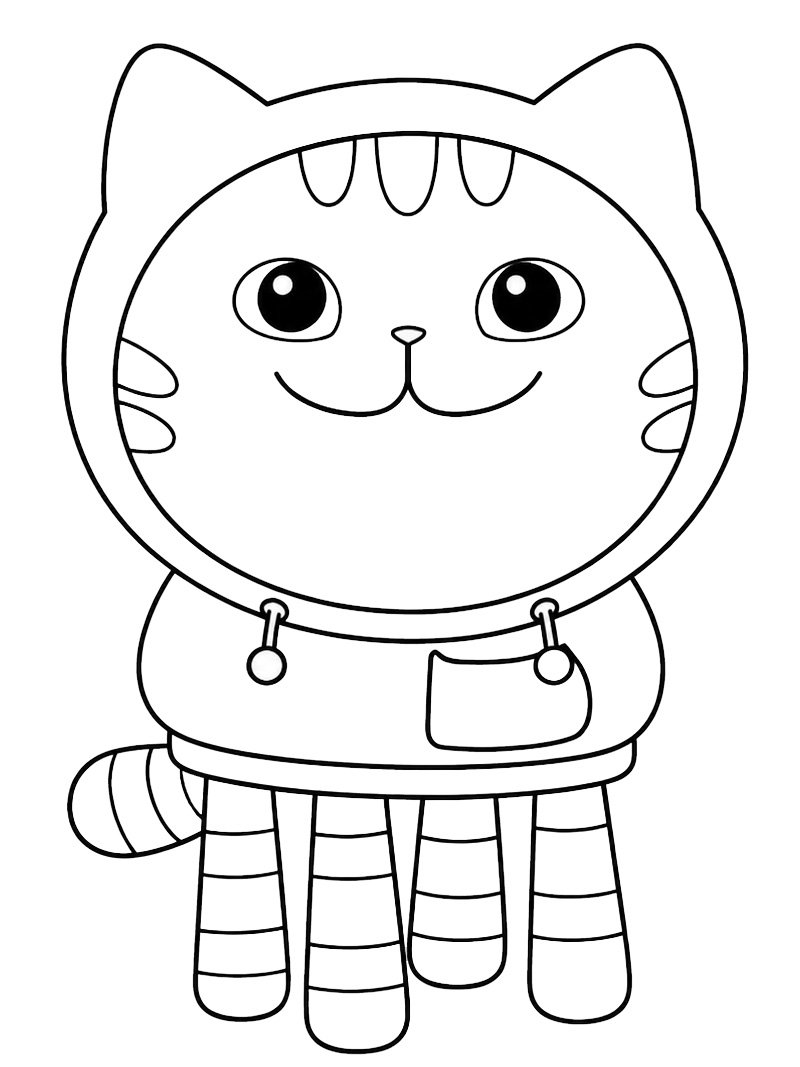 DJ Risonho (A Casa M&aacute;gica da Gabby) Desenho para Colorir