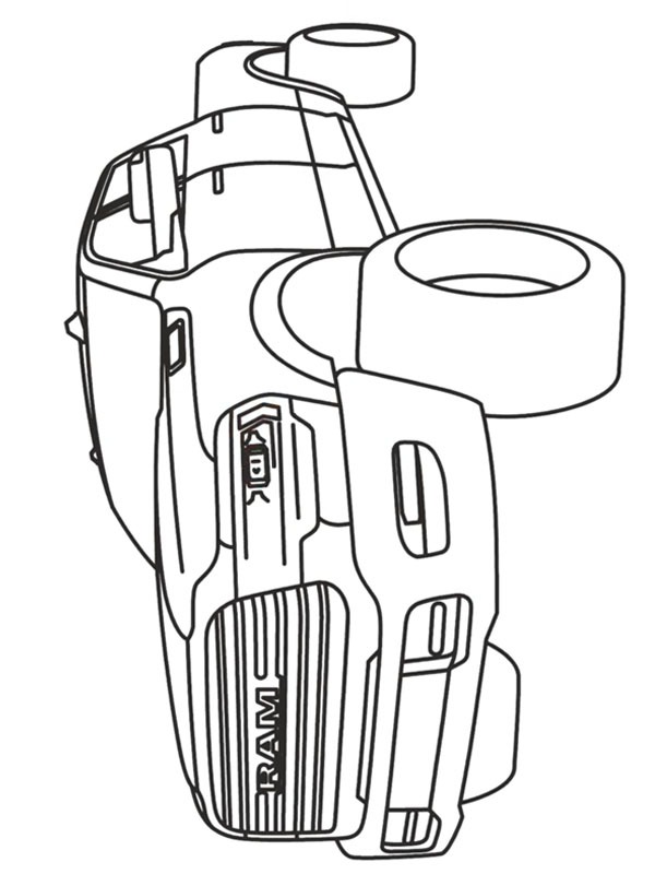 Dodge RAM 2500 Desenho para Colorir Dodge RAM 2500 Desenho para Colorir