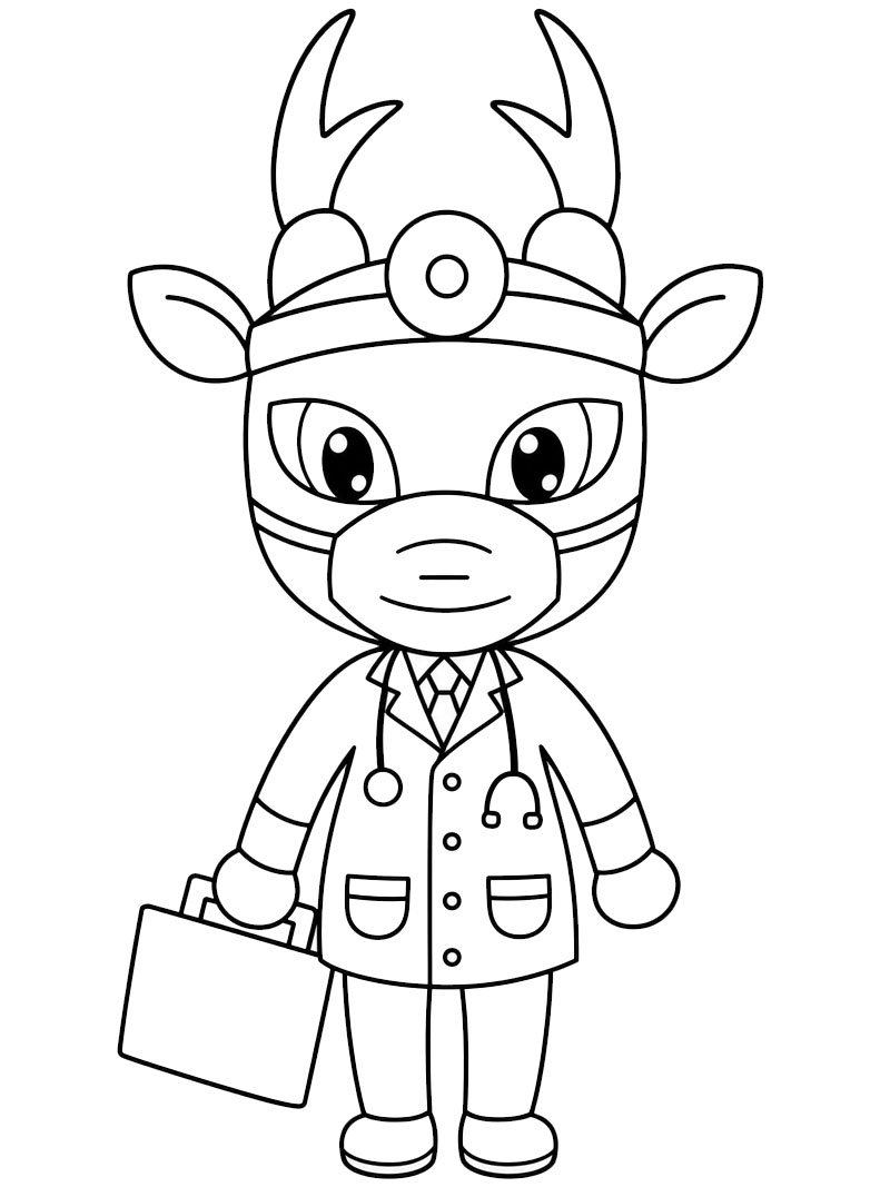 Dr. Harlow (Animal Hospital) Desenho para Colorir Dr. Harlow (Animal Hospital) Desenho para Colorir