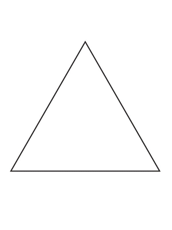 Triângulo Desenho para Colorir Triângulo Desenho para Colorir