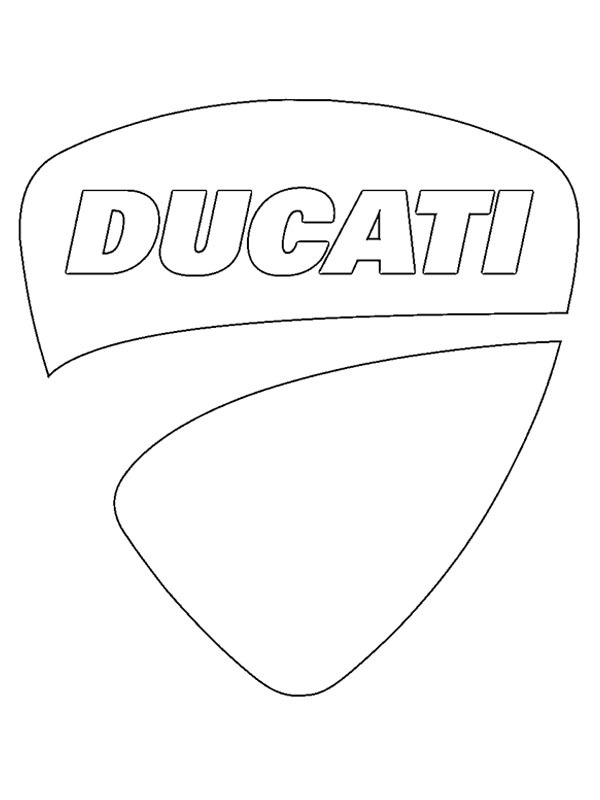 Logo Ducati Desenho para Colorir Logo Ducati Desenho para Colorir