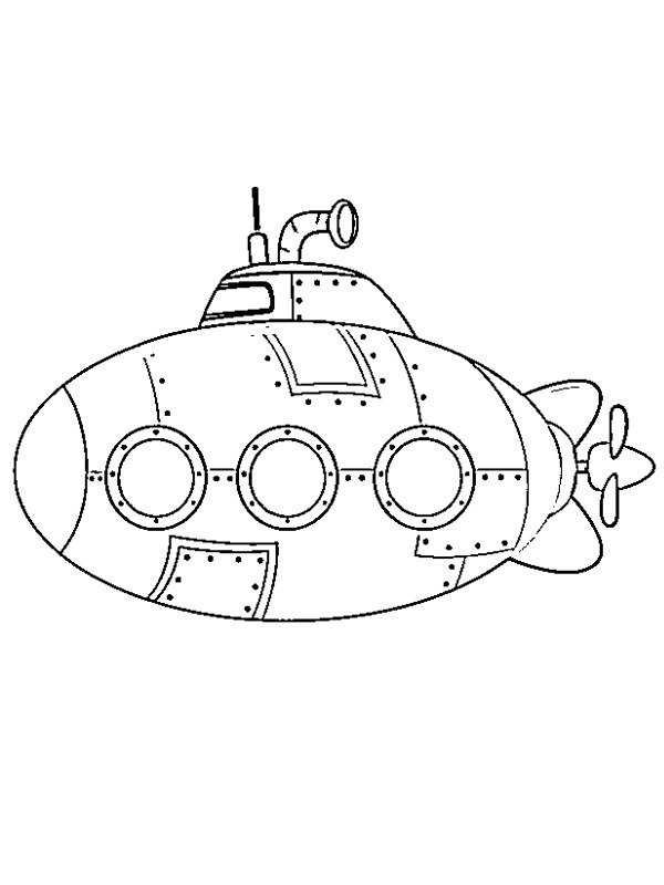 Submarino Desenho para Colorir Submarino Desenho para Colorir