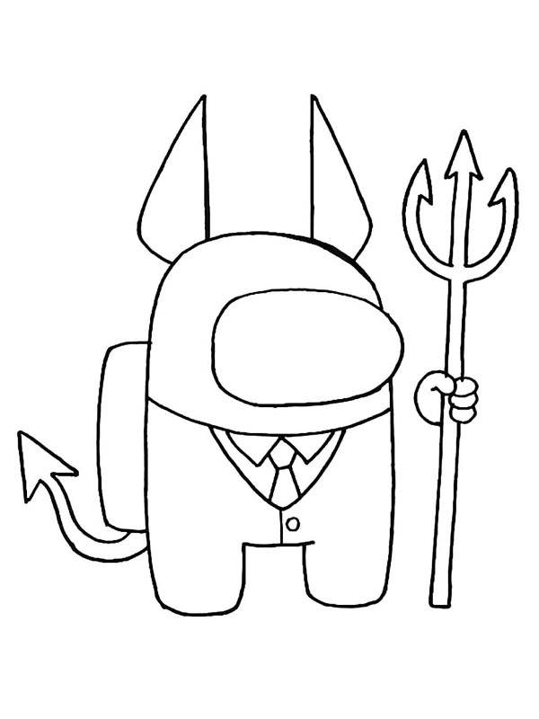Diabo Among Us Desenho para Colorir Diabo Among Us Desenho para Colorir