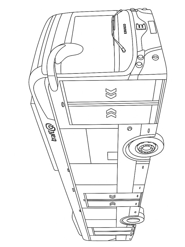 Ônibus urbano Ebusco Desenho para Colorir Ônibus urbano Ebusco Desenho para Colorir