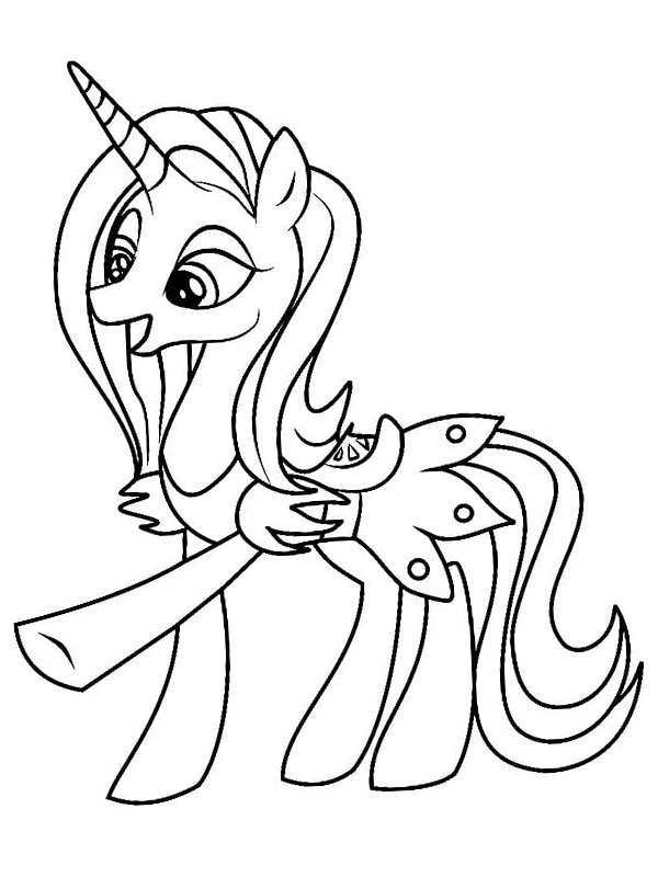 Unicórnio Sassy Saddles Desenho para Colorir Unicórnio Sassy Saddles Desenho para Colorir