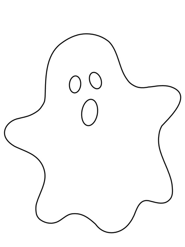 Fantasma simples Desenho para Colorir Fantasma simples Desenho para Colorir