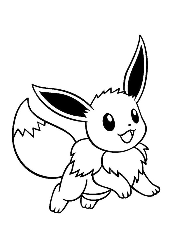 Eevee (Pokémon) Desenho para Colorir Eevee (Pokémon) Desenho para Colorir