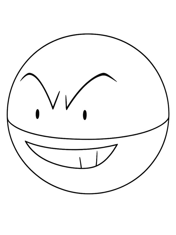 Electrode (Pokémon) Desenho para Colorir Electrode (Pokémon) Desenho para Colorir