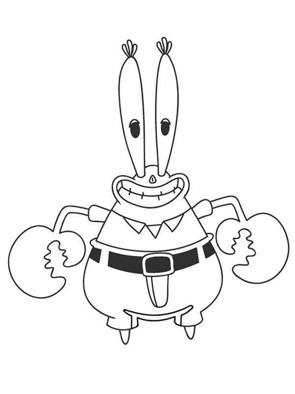 Seu Siriguejo Desenho para Colorir Seu Siriguejo Desenho para Colorir