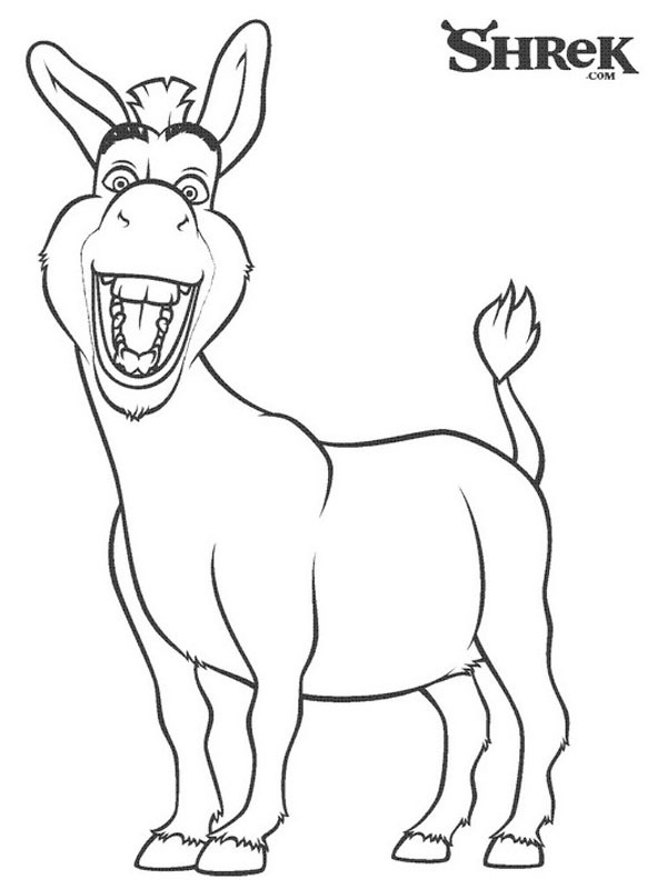 Burro do Shrek Desenho para Colorir Burro do Shrek Desenho para Colorir