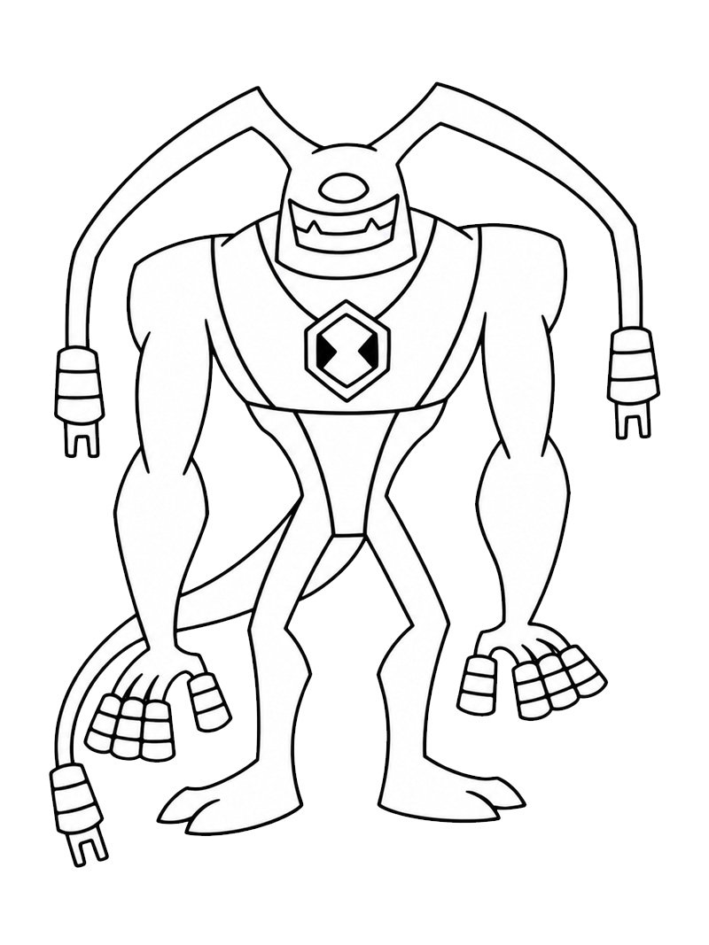 Feedback (Ben 10) Desenho para Colorir Feedback (Ben 10) Desenho para Colorir