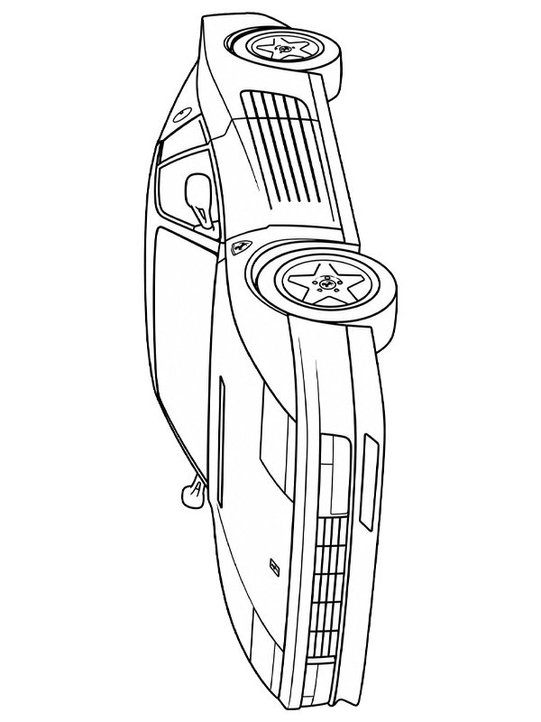 Ferrari Testarossa Desenho para Colorir